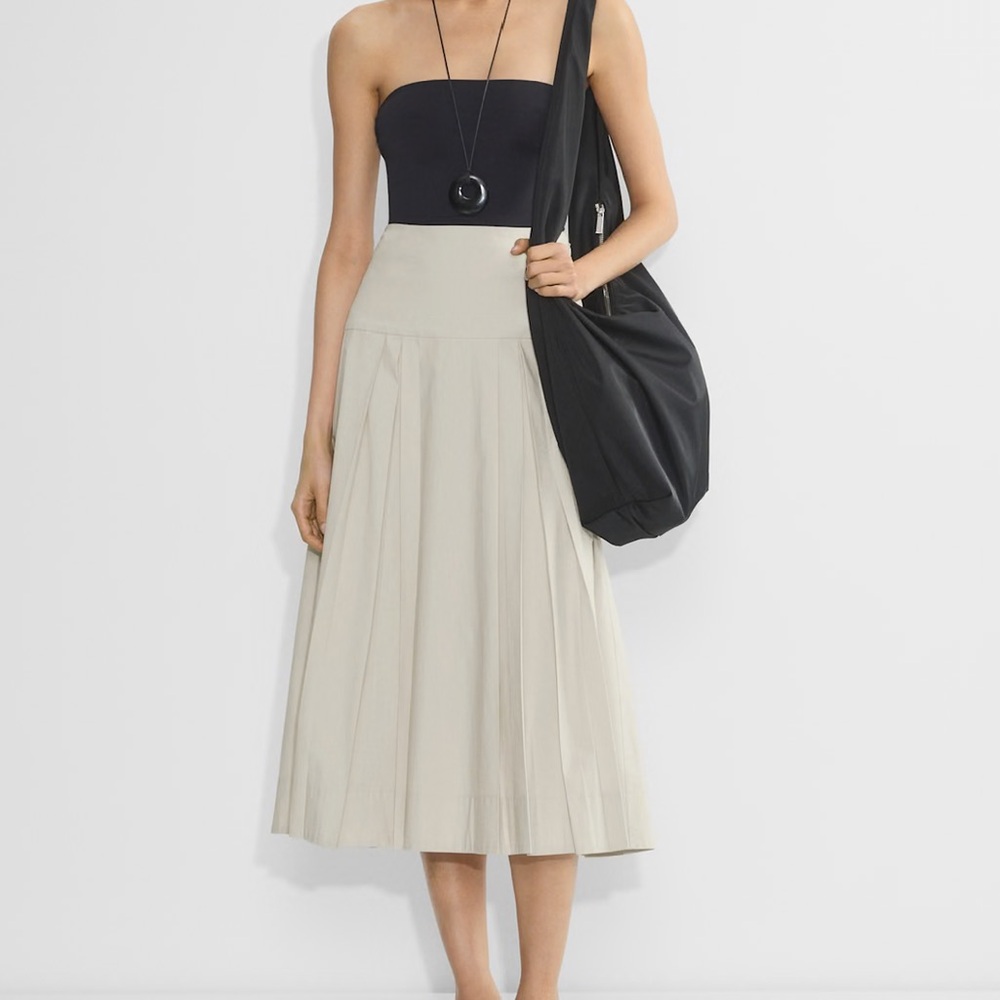 Aritzia Babaton Chandelier Poplin Maxi Skirt